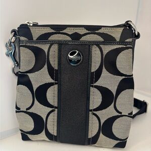 Coach Black Monogram crossbody Handbag
